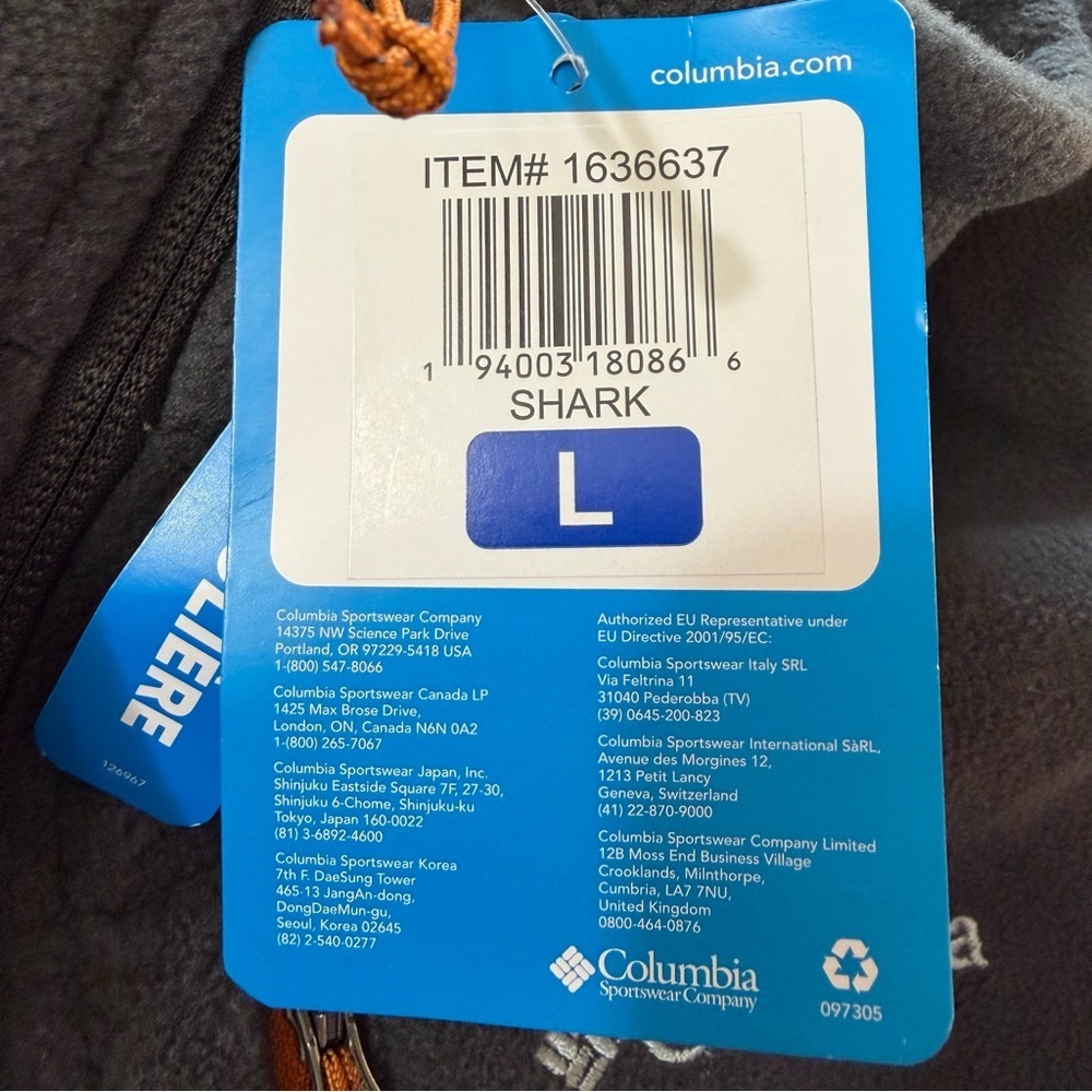 Columbia Men’s  Fleece Front Zip Jacket - Picture 7 of 8